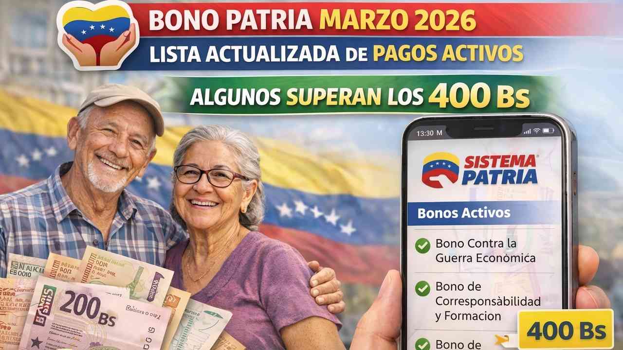 bonos activos del sistema patria en