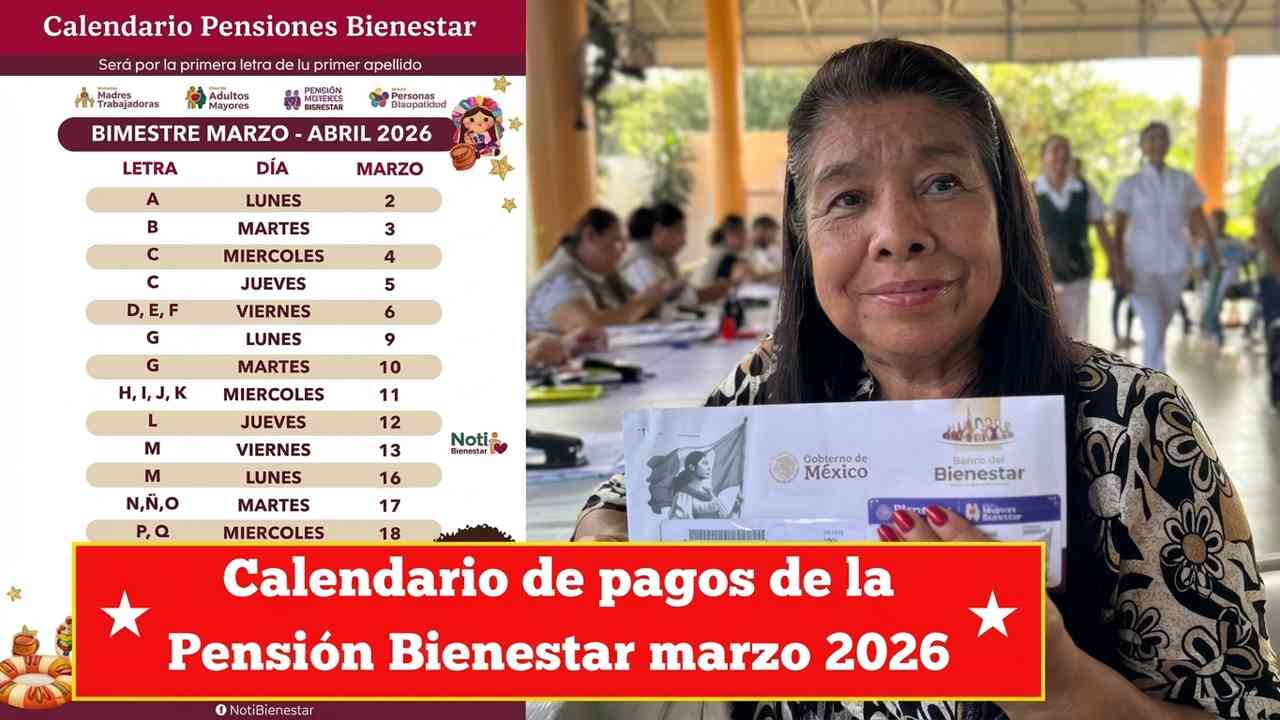calendario pagos pension marzo26