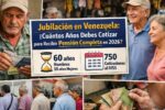 requisitos principales para jubilarse en venezuela