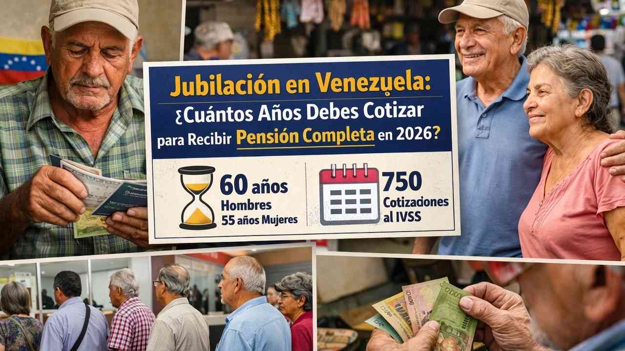 requisitos principales para jubilarse en venezuela